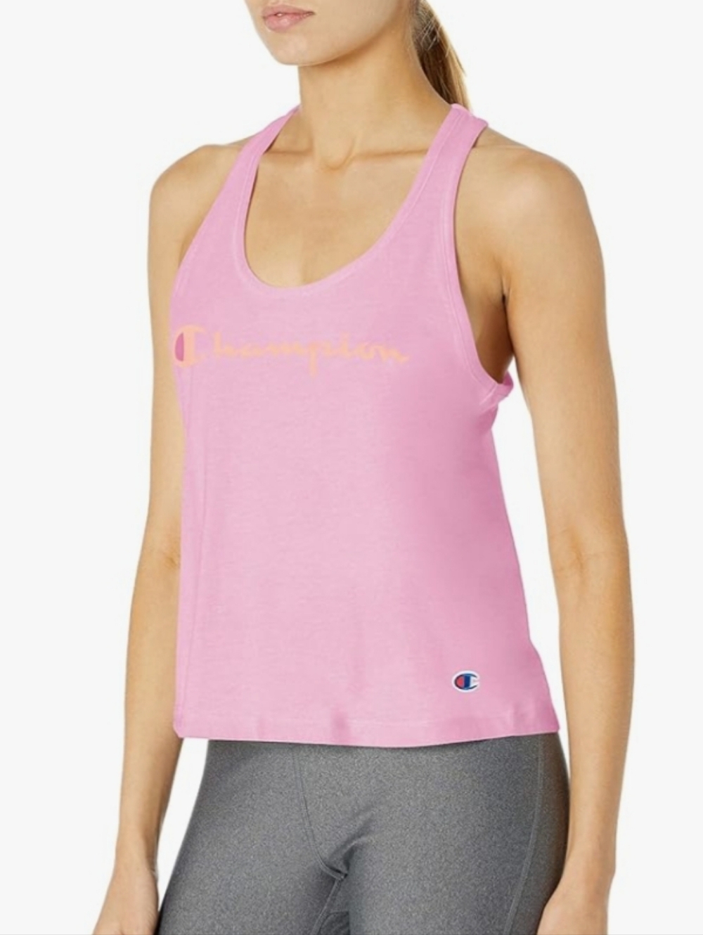 Champion Racerback Authentic Athleticwear Pink Sports Shirt Active Tank Top NWT